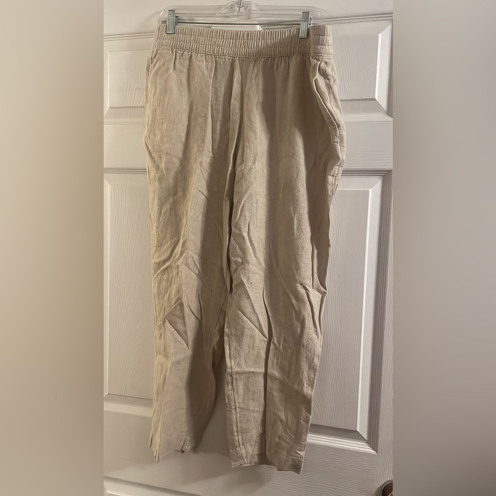 Linen Straight Leg Pants